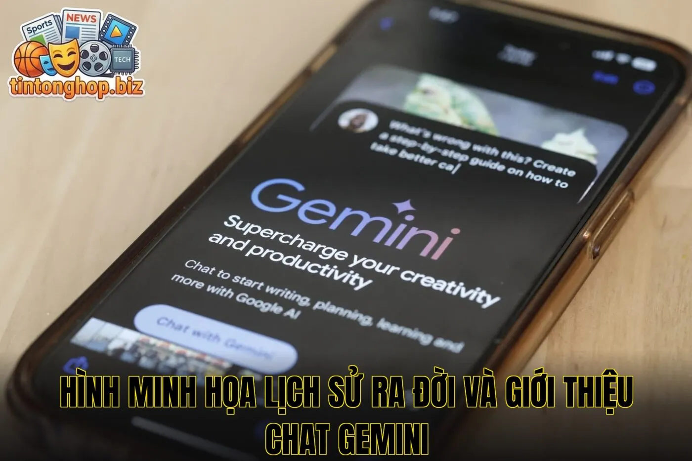 Hình minh họa lịch sử ra đời và giới thiệu Chat Gemini